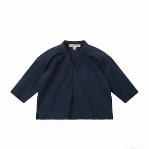 Caramel Baby & Child, London-based brand. Adonis dark blue linen shirt, size 3